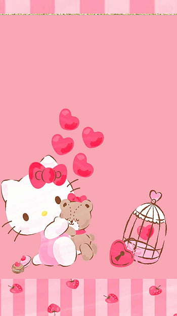 Hello Kitty Valentines Day Wallpapers  Top Free Hello Kitty Valentines  Day Backgrounds  WallpaperAccess