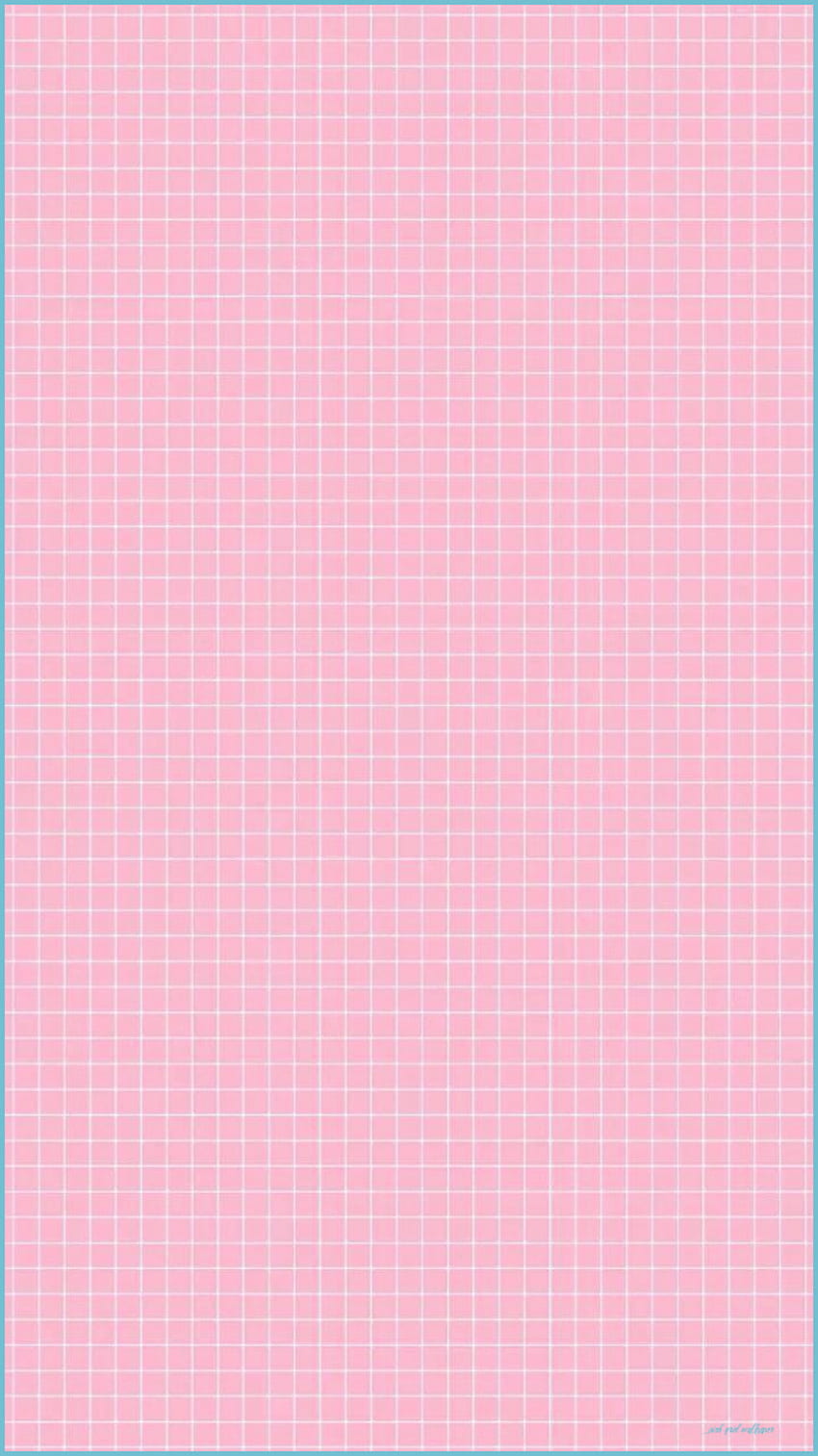Grid Aesthetic - Top Grid Aesthetic Background - Pink Grid, Pastel Aesthetic Grid fondo de pantalla del teléfono