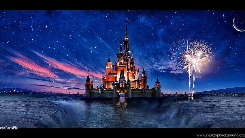 Disney Castle For iPhone - ディズニーキャッスル ミッキーの花火 - - 高画質の壁紙