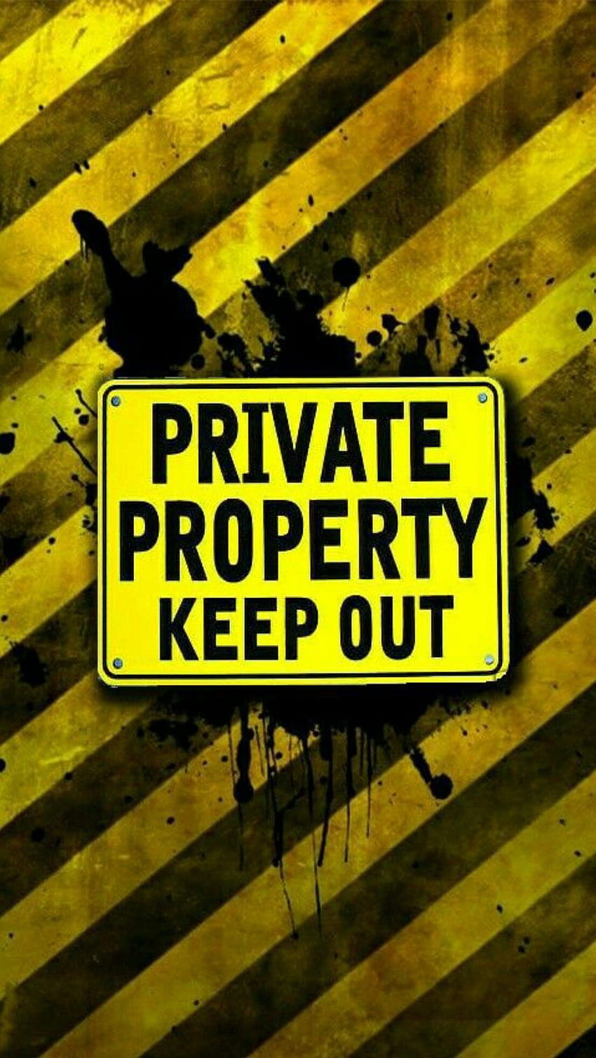 Private property keep out. Funny phone , Phone screen , Dont touch my phone, Funny Danger HD phone wallpaper