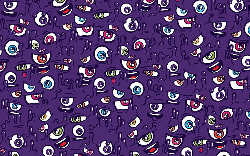 Violet, Eyes, Texture, Textures, , Drawing, Form, Purple HD wallpaper
