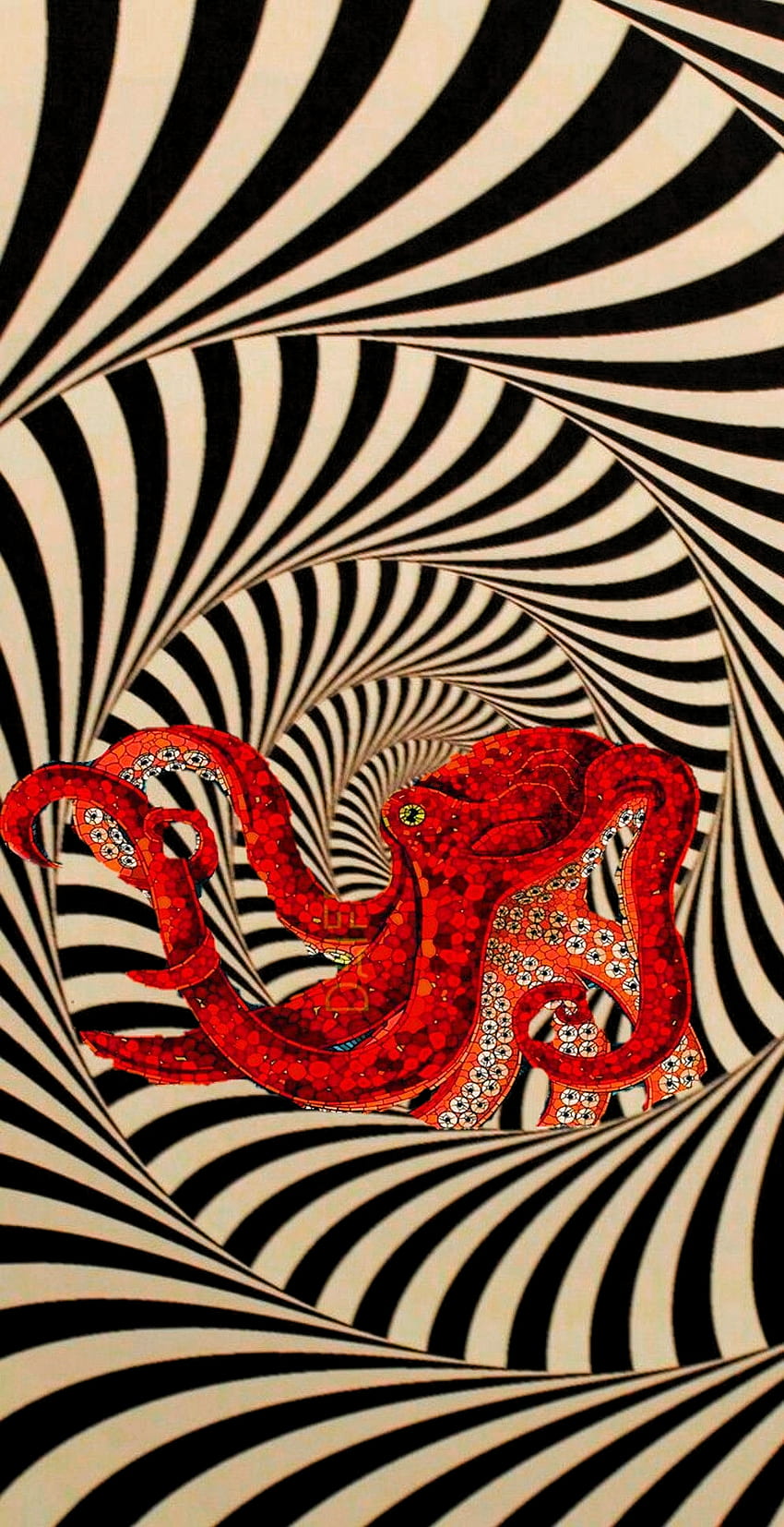 seni psychedelic wallpaper ponsel HD