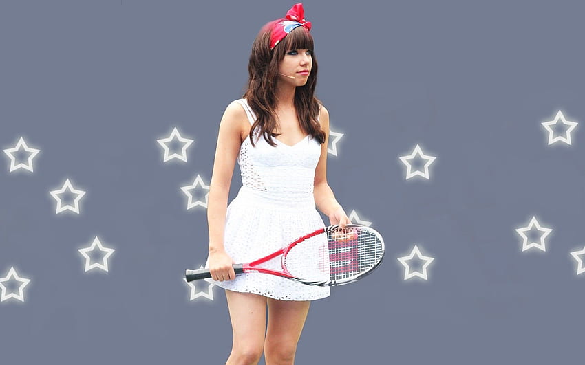 tennis racquet, Carly Rae Jepsen HD wallpaper