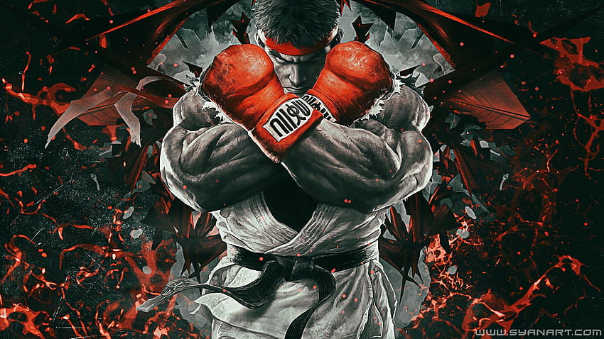 Hintergrund Straßenkämpfer, Straßenkämpfer Ryu HD-Hintergrundbild