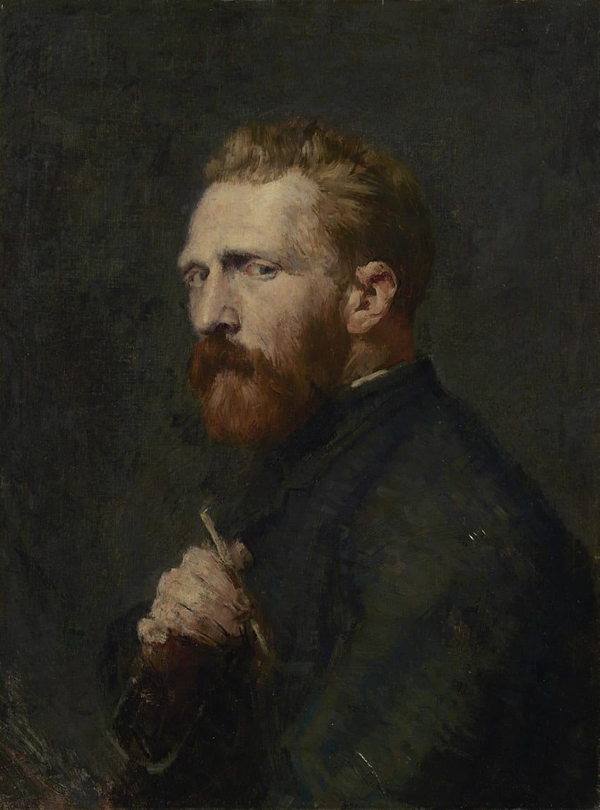 Vincent van Gogh John Peter Russell - Obra de arte en USEUM, Retrato de Van Gogh fondo de pantalla del teléfono