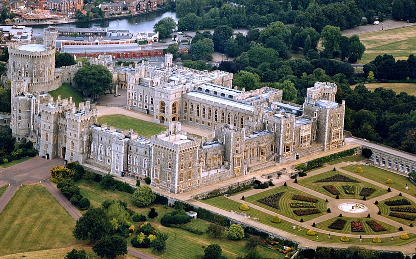 Schloss Windsor, England, Mittelalter, Schloss, königliche Familie HD-Hintergrundbild