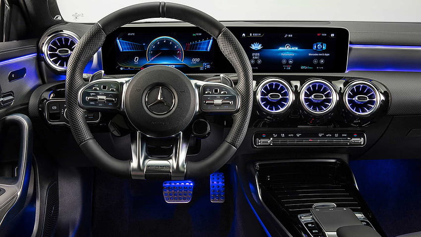 Mercedes AMG A35 L Sedan 4MATIC Interior Steering Wheel (10) NewCarCars ...