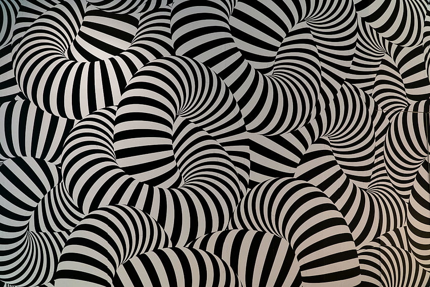 Illusion, stripes, twisting, abstraction HD wallpaper