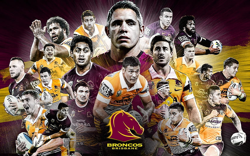 Brisbane Broncos trägt Grafik zur Schau. Broncos, Brisbane-Broncos, Broncos HD-Hintergrundbild