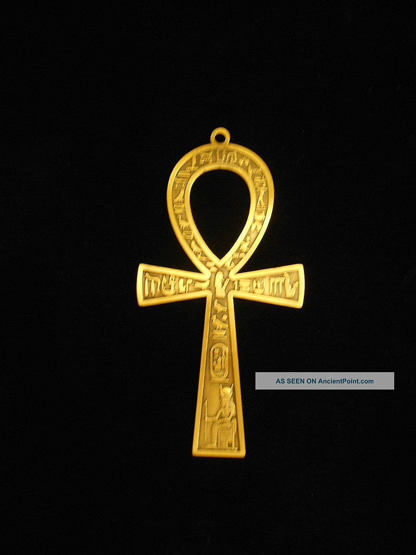 이집트 앙크 황동 벽걸이 - 장식 생명의 열쇠, 앙크 십자가 HD 전화 배경 화면