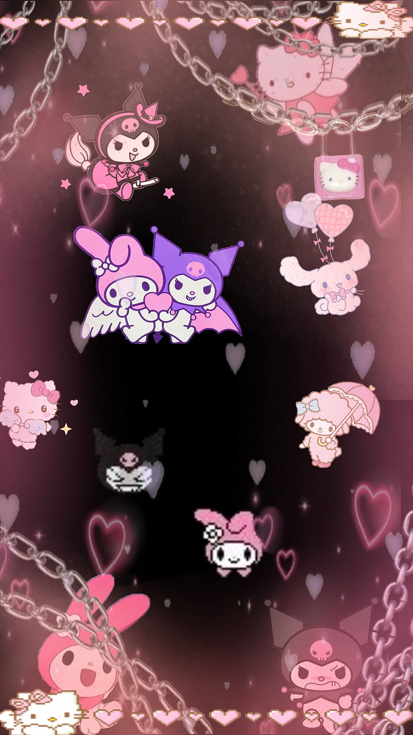 sanrio sanriohellokitty hellokitty, Traumacore HD phone wallpaper