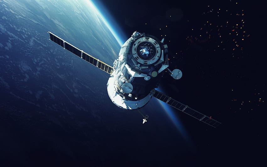 satellite spaziale, Terra, spazio aperto, NASA Sfondo HD