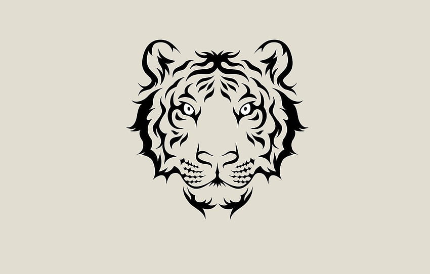 Minimalist Tiger Tattoo Idea  BlackInk