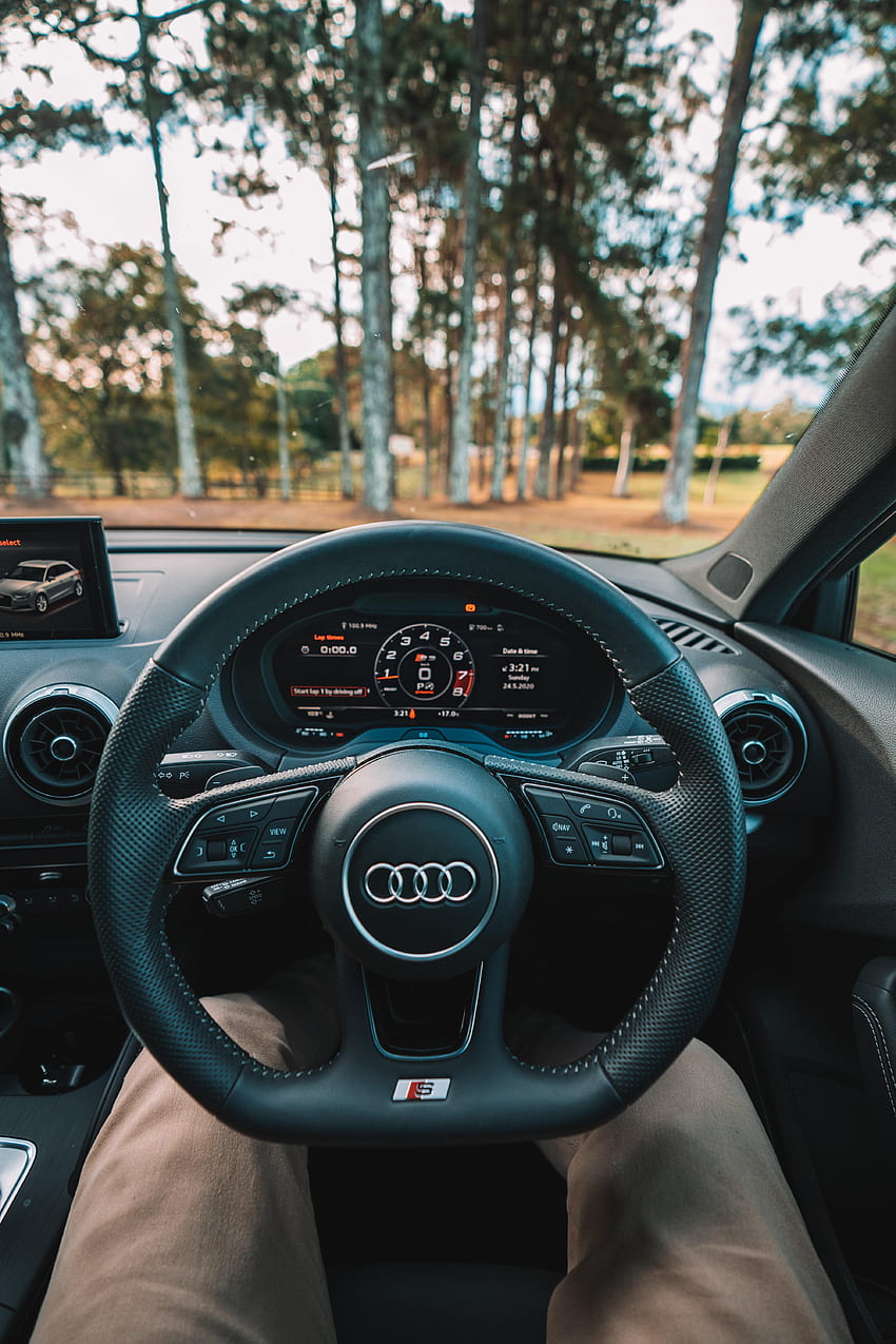 Audi, Cars, Legs, Steering Wheel, Rudder, Salon, Speedometer HD phone wallpaper