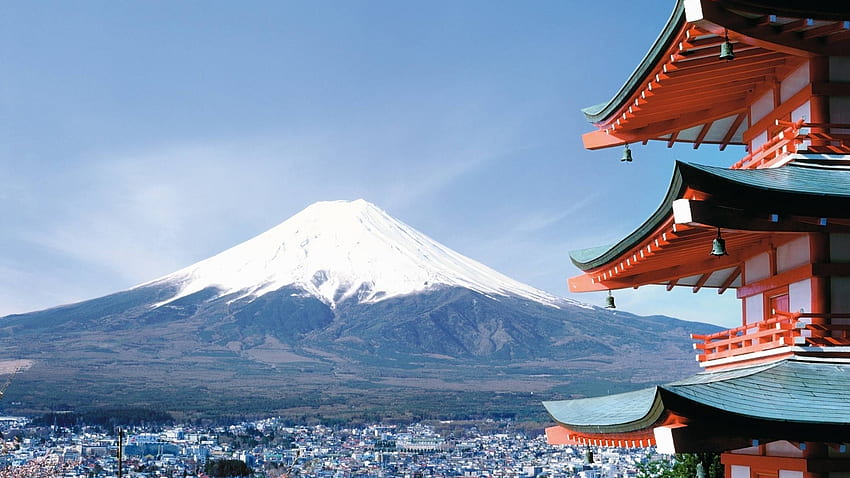 富士、日本、都市 1440P 解像度、都市、および背景、2560X1440 日本語 高画質の壁紙