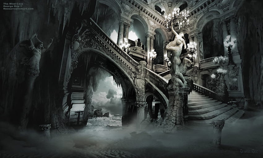 Gotisches Haus, Gotisches Zimmer HD-Hintergrundbild