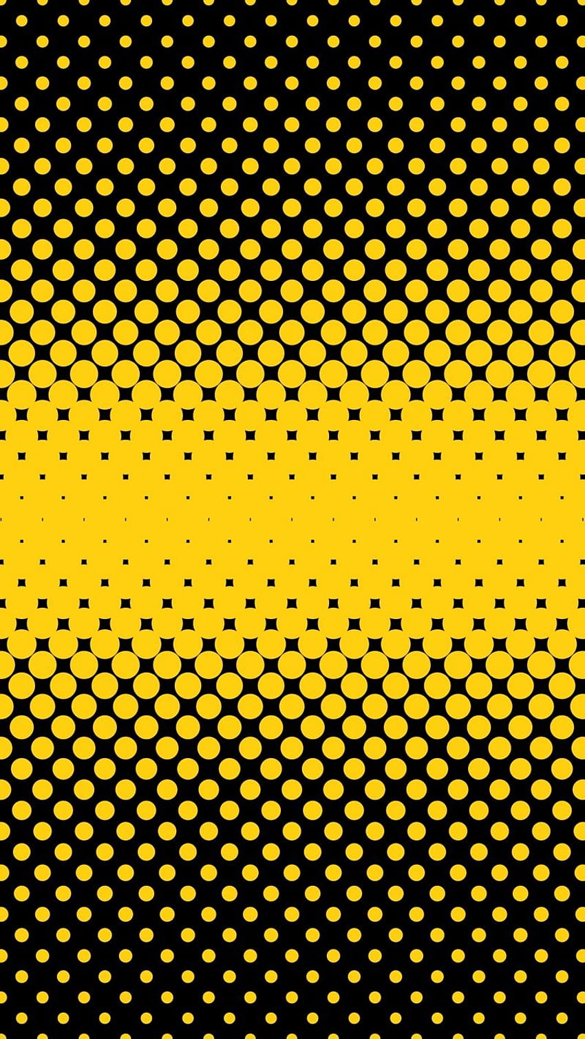points, circles, semitone, Off White Yellow HD phone wallpaper