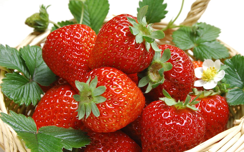 Obst, Lebensmittel, Erdbeere, Beeren HD-Hintergrundbild