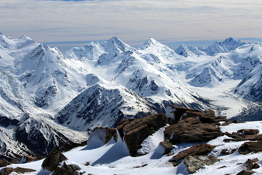 자연, 산, 눈, 꼭지점, 상단, 뉴질랜드 HD 월페이퍼