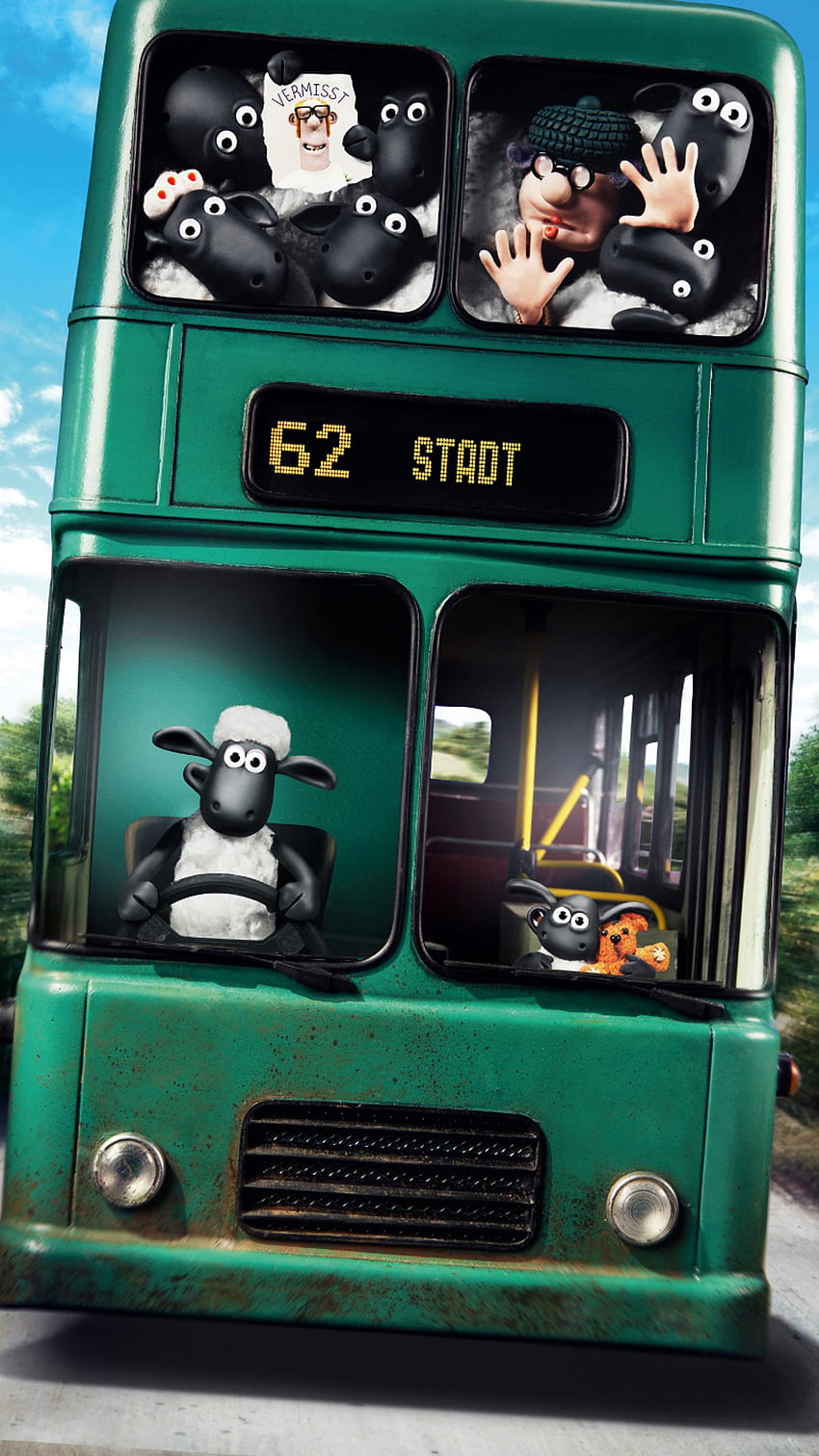 Филмът Shaun the Sheep (2022). HD тапет за телефон