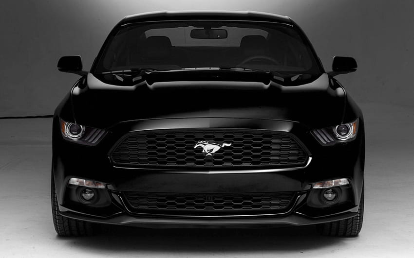 Czarny Ford Mustang Gt. 2015 ford mustang, ford mustang, ford mustang kabriolet Tapeta HD