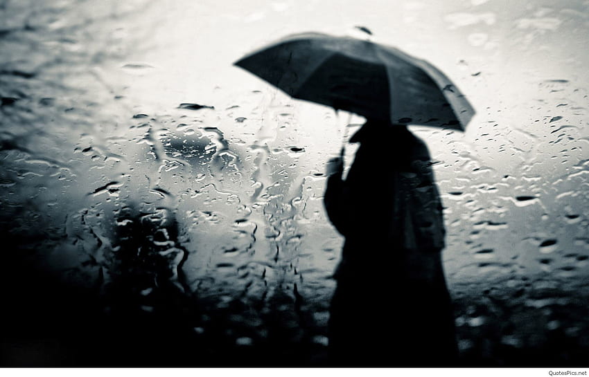 一人の少年、と。 雨の日、雨、雨の気分、悲しい男性 高画質の壁紙