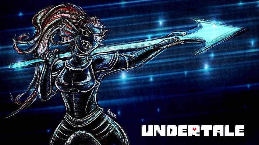 Undyne Luxury Undyne the E that Never Gives Up Undertale by Blakmy 2019 - Left of The Hudson HD wallpaper