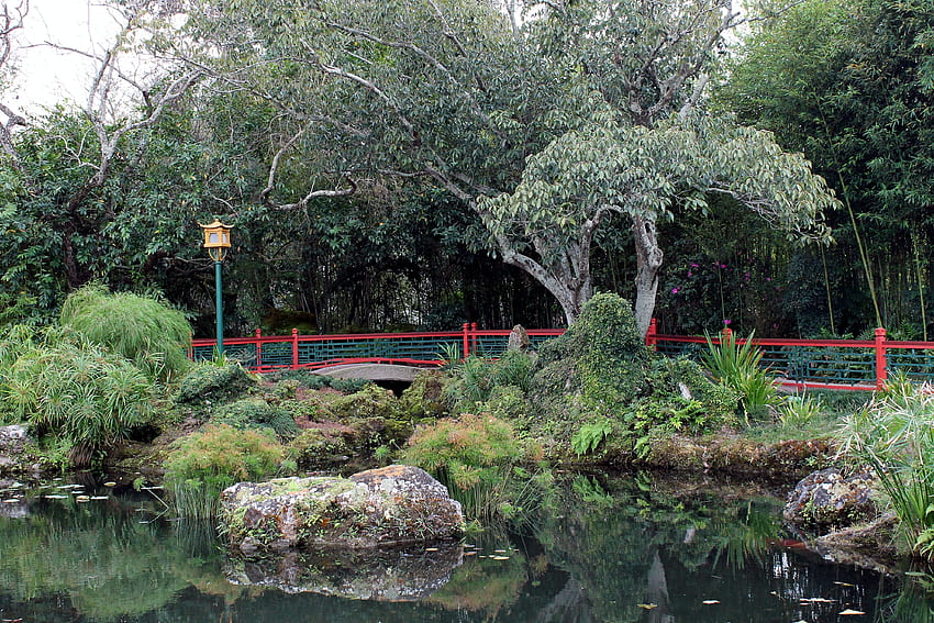 Landschaft, Natur, Park, Teich, China, Teichpavillon, Pavillonteich HD-Hintergrundbild