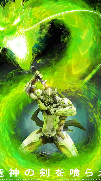 HD wallpaper Genji Overwatch video games white hair dragon Genji  Overwatch  Wallpaper Flare