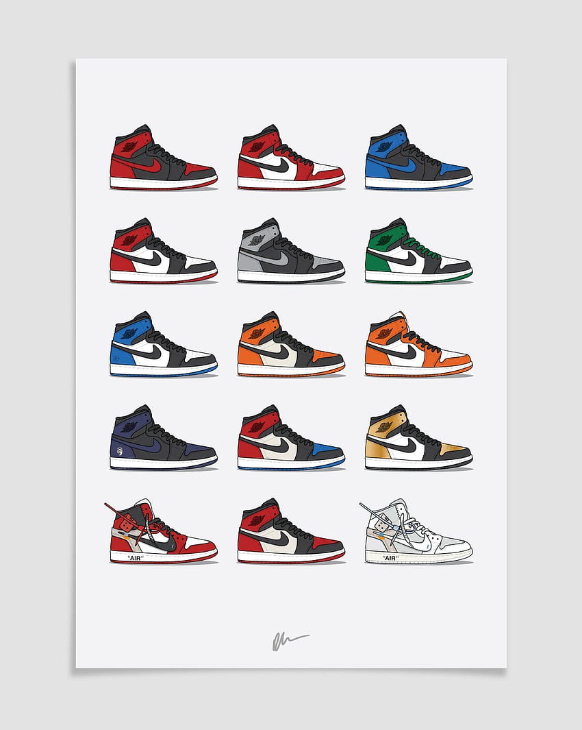Travis Scott Cartoon Air Jordan 1 - Novocom.top, Nike Jordan 1 HD-Handy-Hintergrundbild