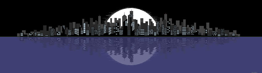 City Pixel Art Dual Monitor, Anime Pixel Art HD wallpaper