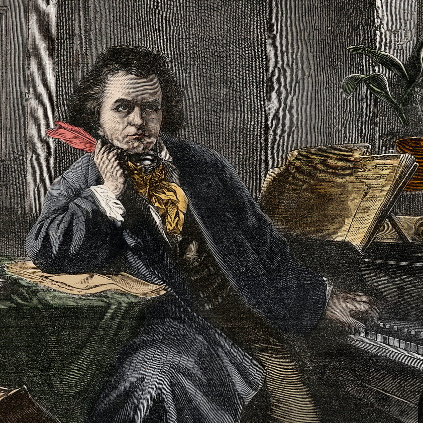 Je pense que Beethoven a encodé sa surdité dans sa musique, compositeurs Fond d'écran de téléphone HD
