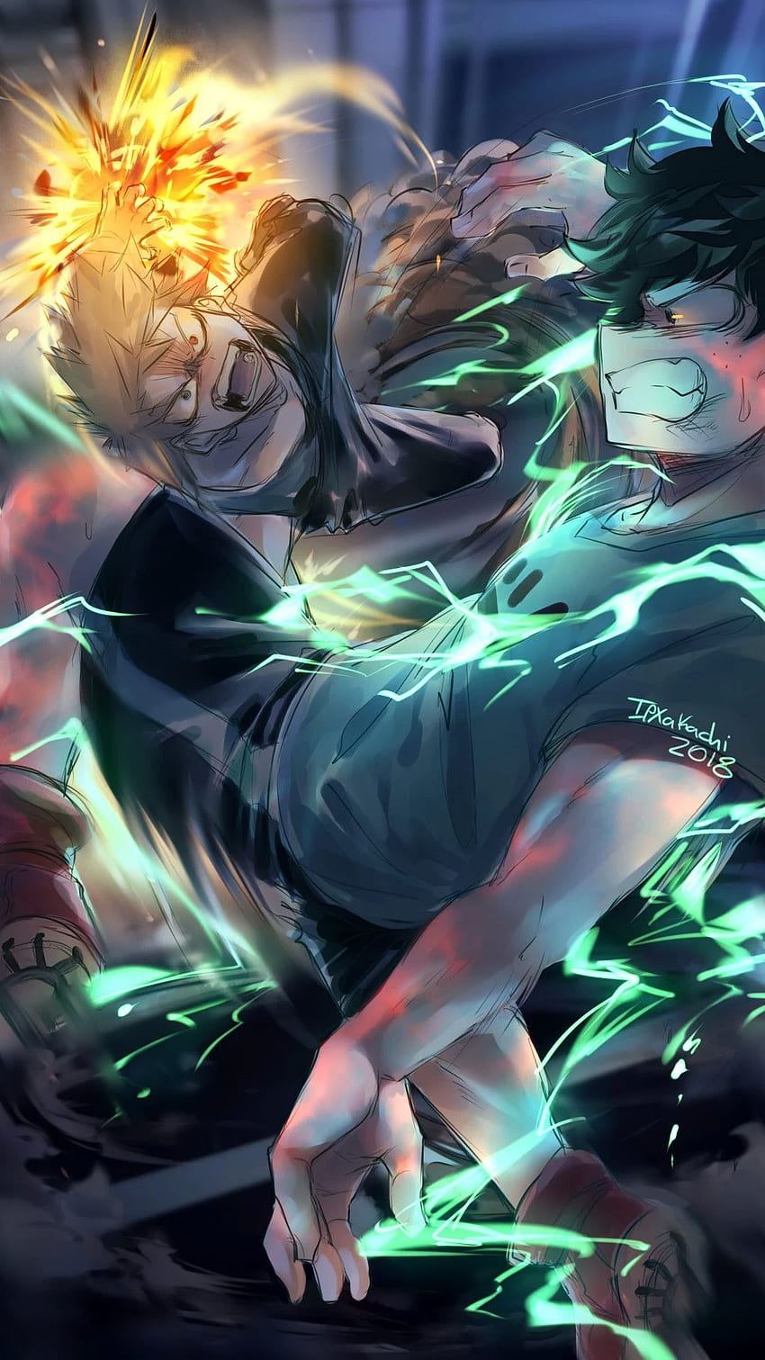 It sounds so stupid, so I can't say it to you, but When my, Bakugou X Deku HD phone wallpaper