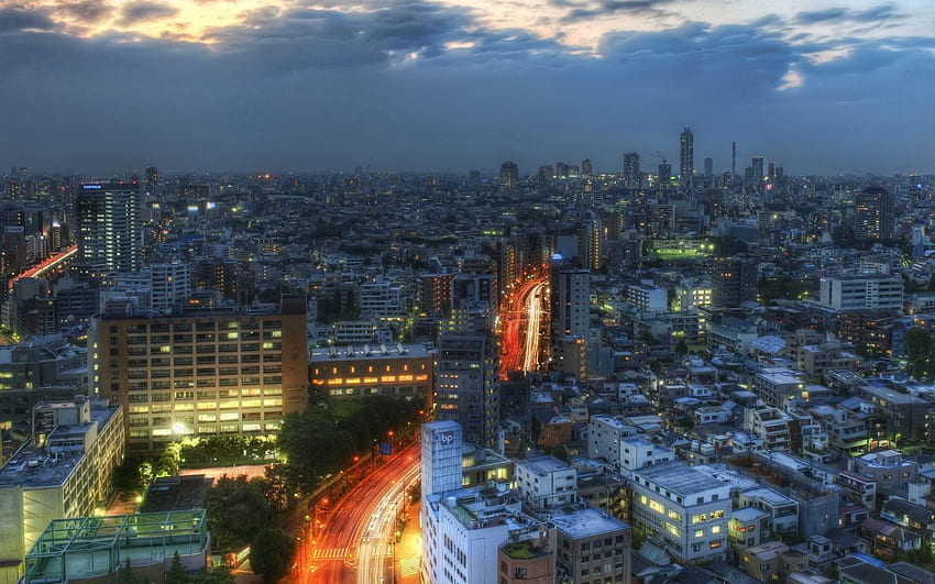 Cidades, Cidade, Estrada, Japão, Tóquio papel de parede HD