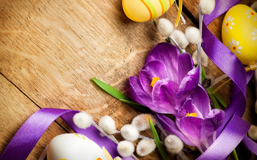 *** Paskah ***, penuh warna, paskah, tulip, telur Wallpaper HD