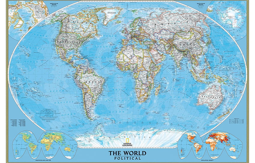 the world, map, national, geographic for , section разное, National Geographic World Map HD wallpaper