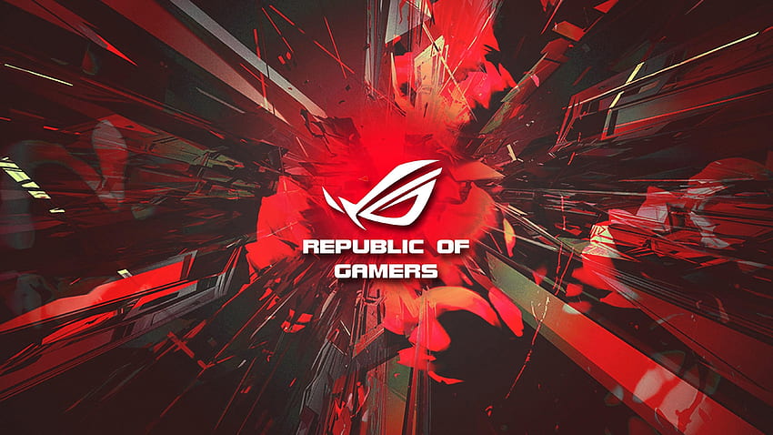 Asus Republic Of Gamers ,, Rotes ROG HD-Hintergrundbild