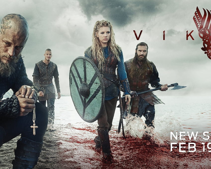 Viking, Ragnar, Lagertha Lothbrok, Rollo, Seri TV Wallpaper HD