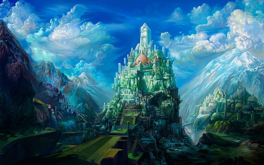 Fantasy castle mobile with high resolution , Anime Mansion HD wallpaper |  Pxfuel