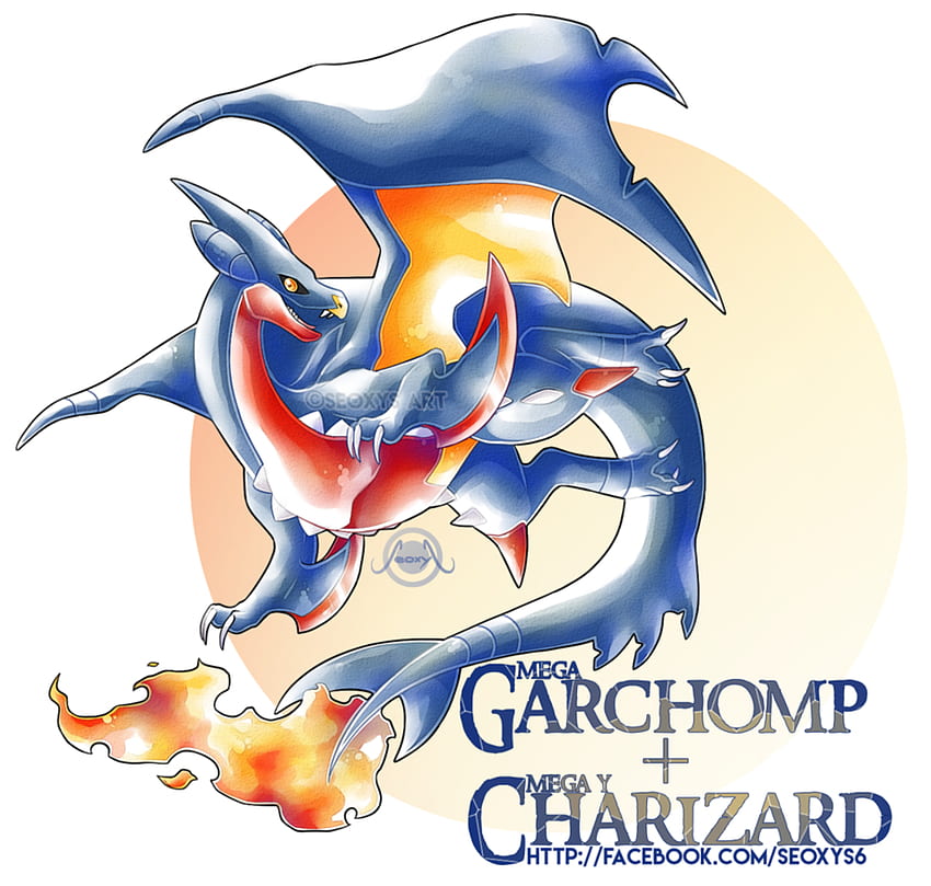Mega Garchomp x Mega Charizard Y. Pokemon fusion art, Cute pokemon , Charizard HD wallpaper