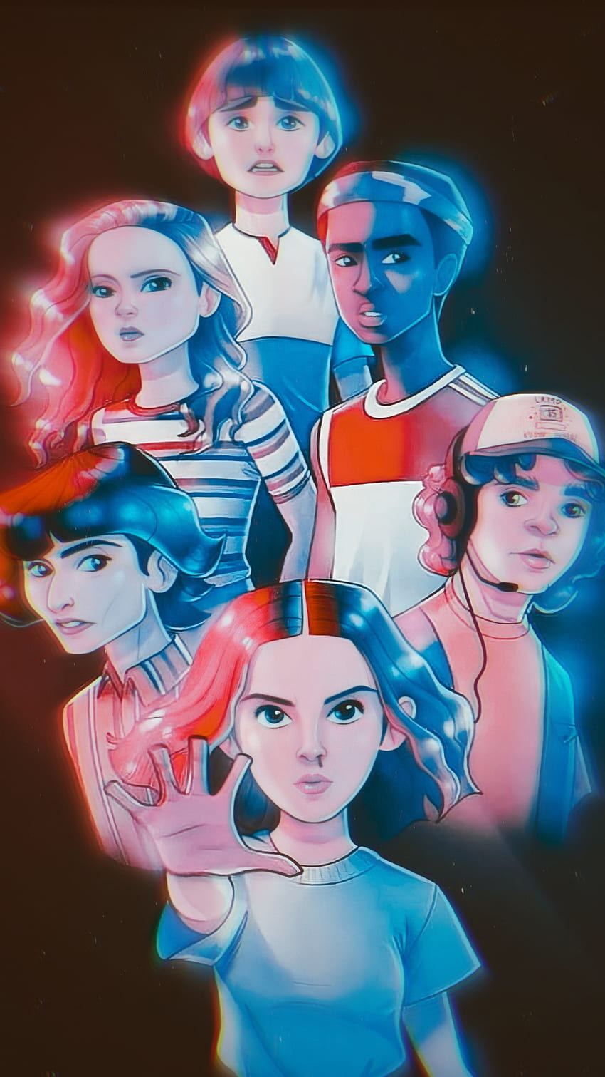 Stranger Things, head, art, stranger_things HD phone wallpaper | Pxfuel