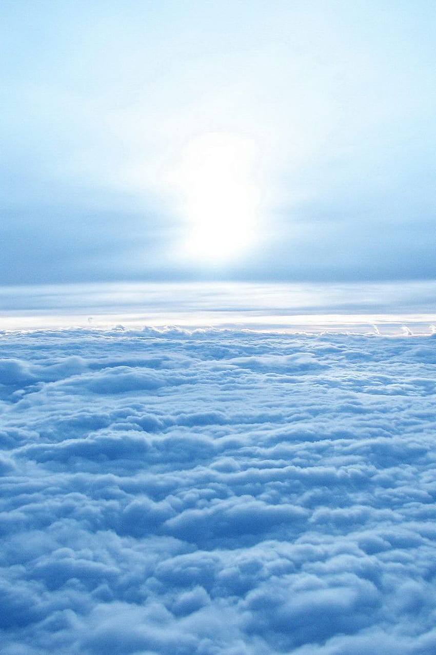 Placid Blue Clouds. Blue sky , Blue sky clouds, Light, Sky Blue iPhone HD phone wallpaper
