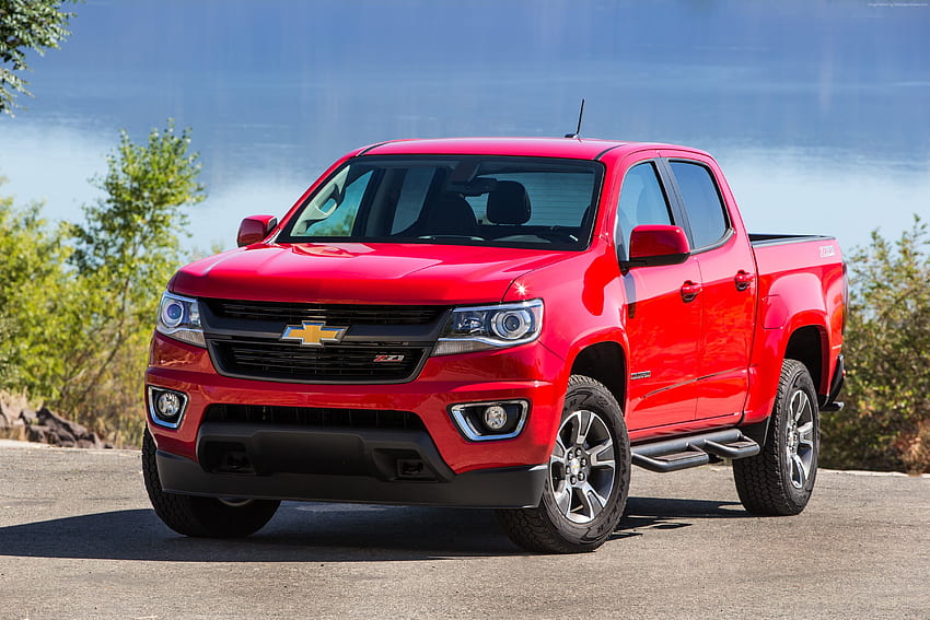 Red Chevrolet Colorado Crew Cab Pickup Truck Hd Wallpaper Pxfuel