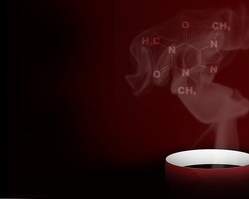 fórmula química da molécula do café da cafeína papel de parede HD
