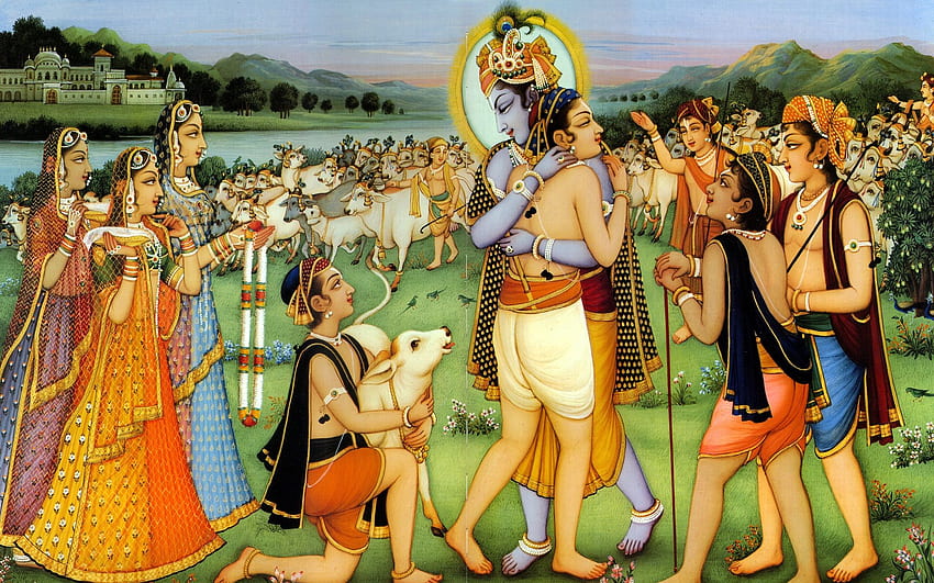 Sudama: Amico del Signore Krishna. Krishna sudama, Krishna, Amici innamorati Sfondo HD