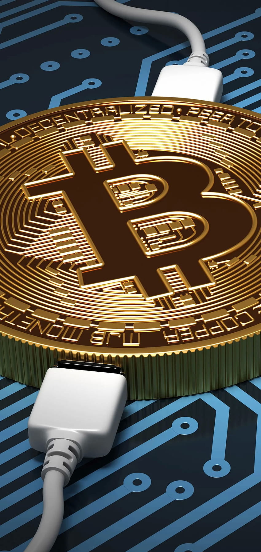 Bitcoin - Top Background HD phone wallpaper