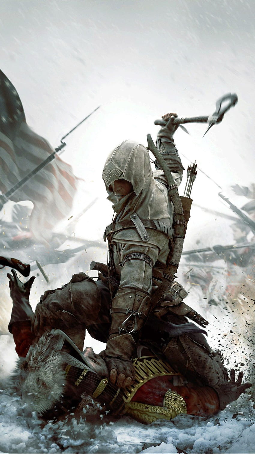 코너 켄웨이 - Assassin's Creed III Mobile . 아르테 드 HD 전화 배경 화면