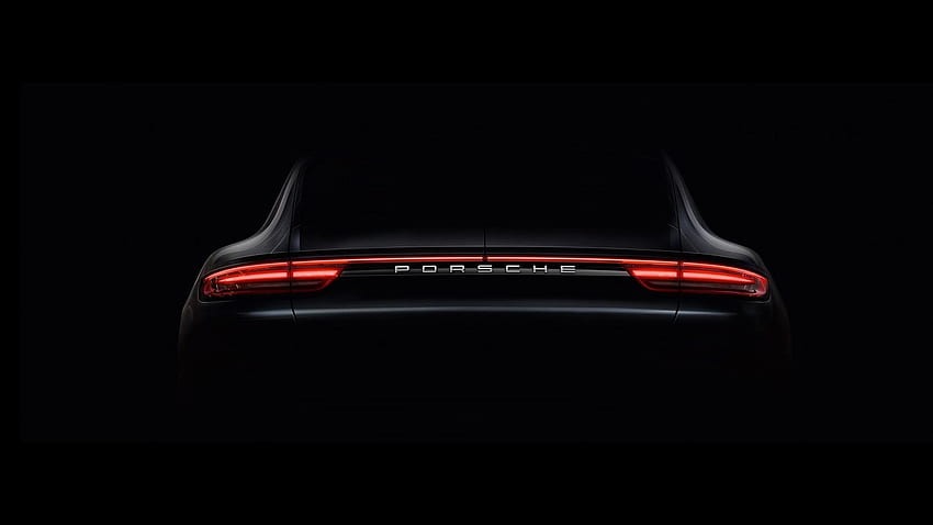 Porsche in Black, Porsche Light HD wallpaper