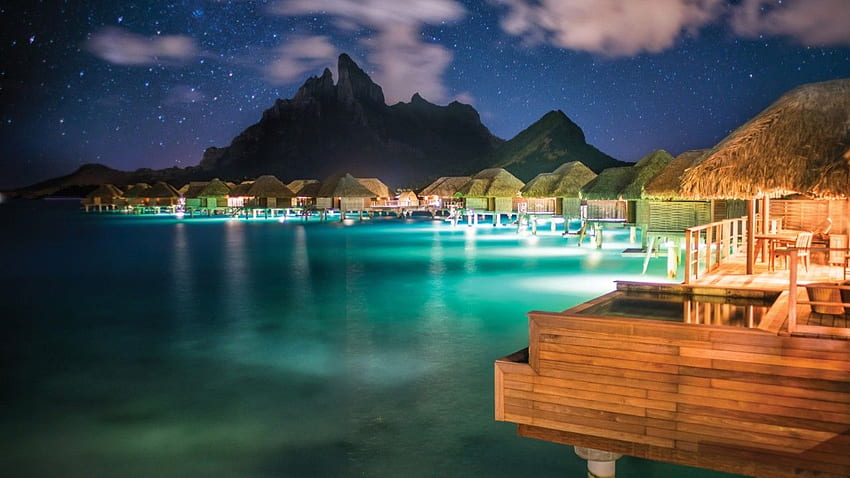 Four Seasons Resort Bora Bora Named Best Luxury Beach Hotel Worldwide HD wallpaper