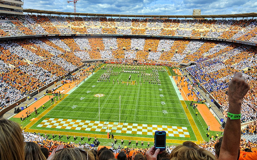Neyland Stadium, Tennessee Volunteers Stadium, stands, american football, inside view, Knoxville, Tennessee, Tennessee Volunteers, University of Tennessee, NCAA for with resolution . High Quality HD wallpaper